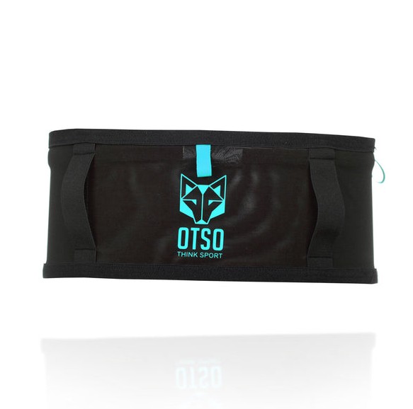 Ceinture de course OTSO BLACK TURQUOISE Verso