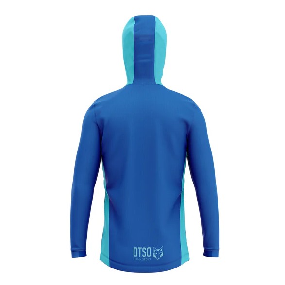 OTSO Sporthoodie bleu électrique vue de dos
