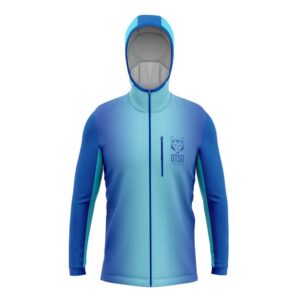 OTSO Sporthoodie bleu électrique vue de face