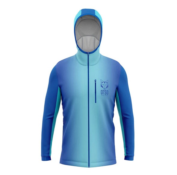 OTSO Sporthoodie bleu électrique vue de face
